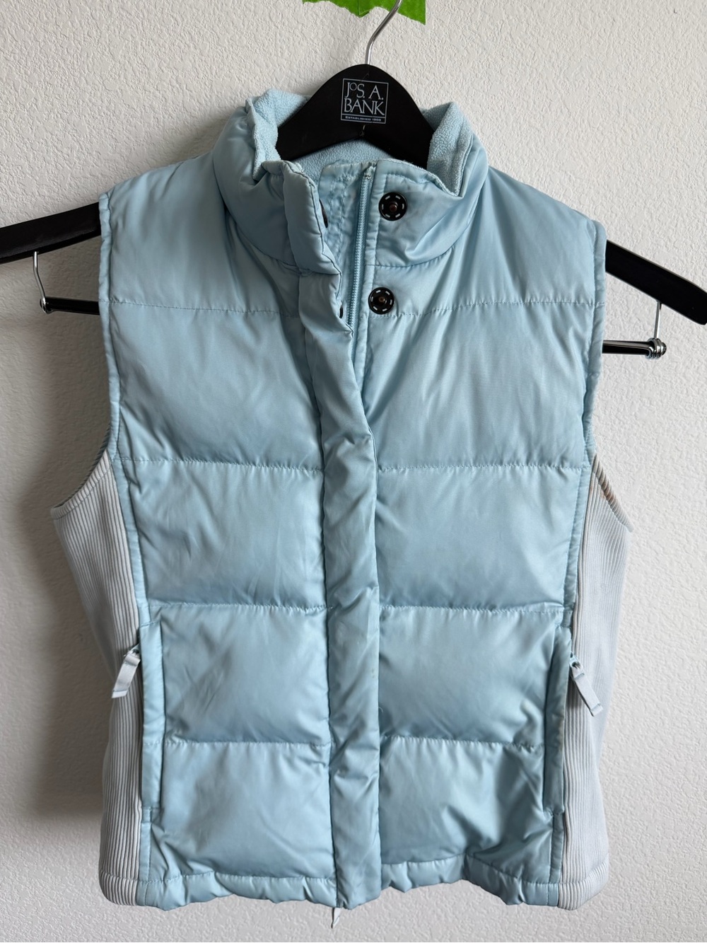GAP Light Blue Quilted Puffer Vest